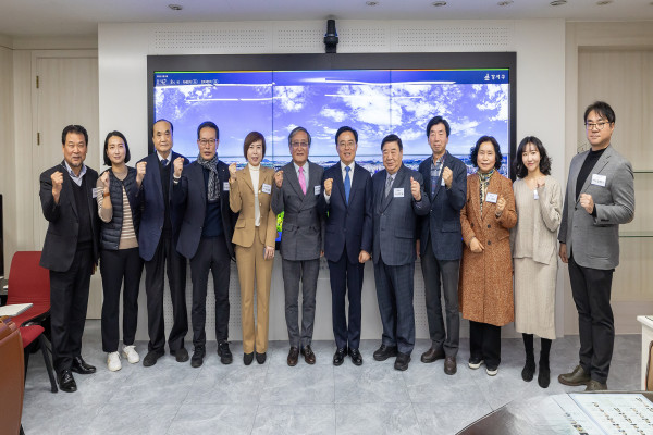 진교훈 강서구청장, 출입기자 간담회